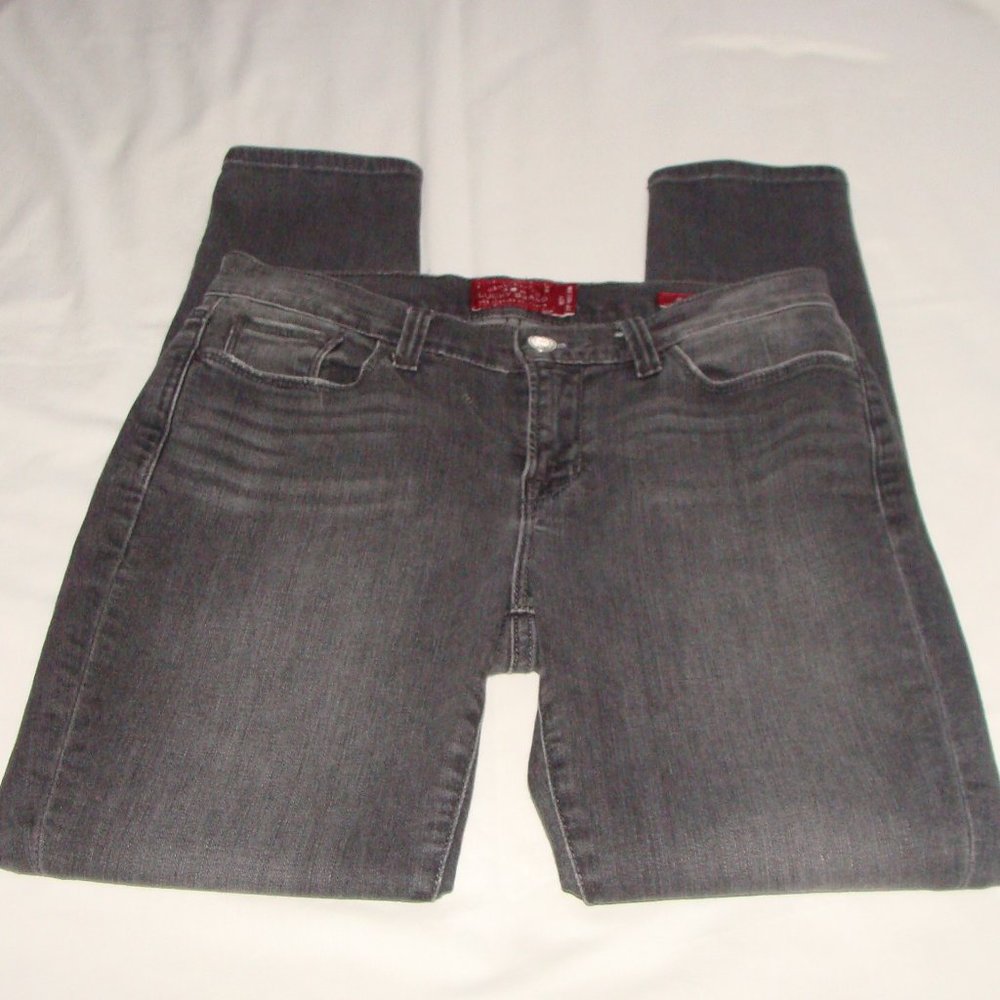 LUCKY BRAND Medium Gray Wash "BROOKLYN SKINNY" Jeans Sz 4/27